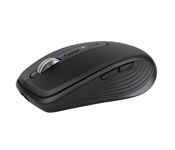 Logitech MX Anywhere 3S Mouse - RF Wireless + Bluetooth, Laser, 8000 DPI, Graphite