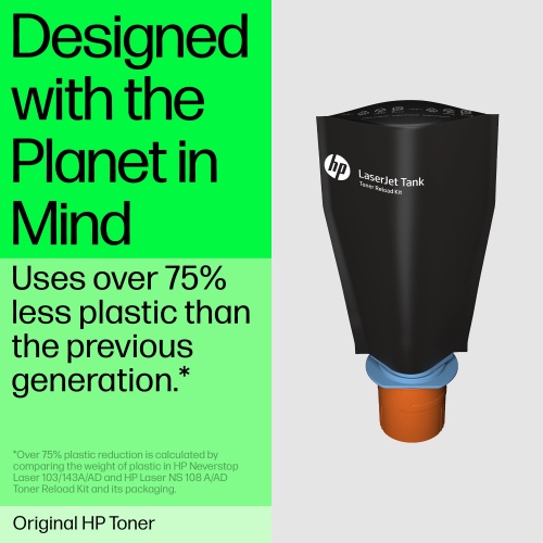 HP 153X (W1530X) LaserJet Tank Toner Reload Kit, Black