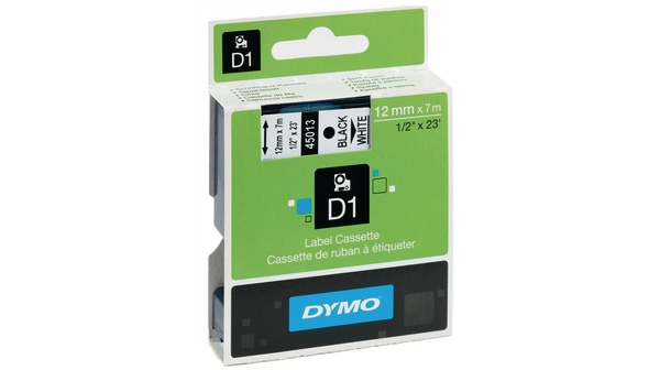 Dymo D1 45013 Black / White (S0720530)