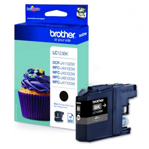 Brother LC123 (LC123BK) Ink Cartridge, Black