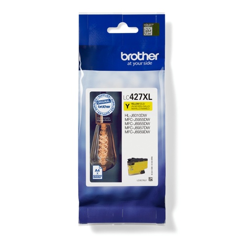 Brother LC-427XLY (LC427XLY) Ink Cartridge, Yellow