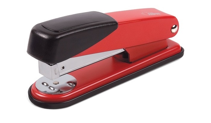 Stapler Forpus, red, up to 15 sheets, staples 24/6, 26/6, metal 1102-010