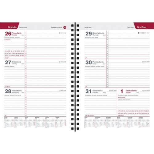 Supplement - calendar  Spirex Week A5 2024m.