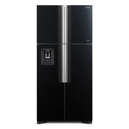 Hitachi | R-W661PRU1 (GBK) | Refrigerator | Energy efficiency class F |  Free standing | Side by side | MDPCLOUD SHOP