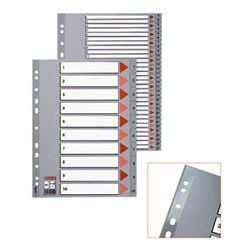 Divider Esselte PP, A4, numbers 1-12, plastic