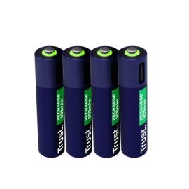BATTERY RECH. LI-ION AAA/500MAH USB-C 4PACK 25671 TRUST