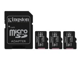 MEMORY MICRO SDXC 64GB UHS-I/3PACK SDCG4/64GB KINGSTON