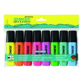 STANGER highlighter, 1-5 mm, set 8 pcs 033347