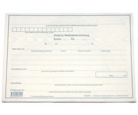 Pinigų priėmimo kvitas, be Nr., A5, 2x50  0720-059