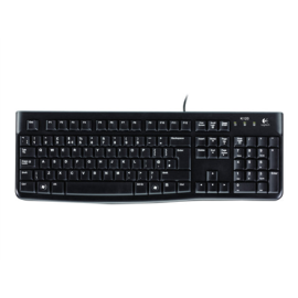 Logitech Desktop MK120 Wired keyboard USB Mouse included US Black