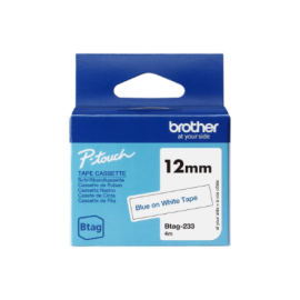 Brother BTAG-233 Blue on White Btag
