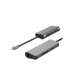 Gigabyte USB-C 7in1 Docking Station microSD, RJ-45 (Ethernet), USB 3.0 A, USB-C, SD, HDMI, 3.5 mm Ethernet LAN (RJ-45) ports 1