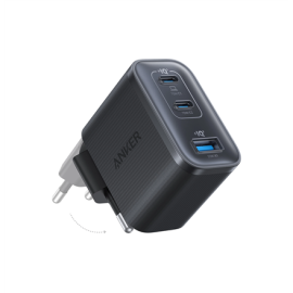 Anker Nano Charger 70W, 3 ports, Black 2 x 24 pin USB-C, 4 pin USB Type A