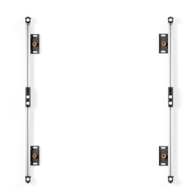 EDBAK ULS2500 Universal LED System for 2 cabinets 500mm Black