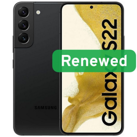 Samsung Renewed Grade Factory-sealed Galaxy S22 Black