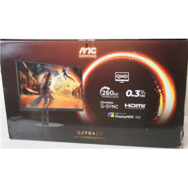 SALE OUT. AOC Gaming Q27G4ZR 27", 2560x1440/1ms/400cd/m², HDMI, DisplayPort, Headphone Out SALE OUT. AOC Q27G4ZR