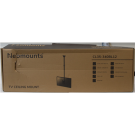 SALE OUT. Neomounts CL35-340BL12 Monitor/TV mount ceiling 1 screen - 23-42" - max 50 kg - VESA 100x100-200x200 - h 106-156 cm - black Neomounts CL35-340BL12 Monitor/TV mount Ceiling Adjustable Height, Rotate, Tilt, Swivel