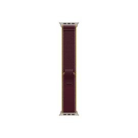 APPLE 49mm Burgundy Trail Loop - M/L - Natural Titanium Finish Apple