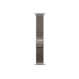 APPLE 49mm Natural Titanium Milanese Loop - Medium Apple