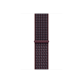 APPLE 42mm Burgundy Plaid Sport Loop Apple