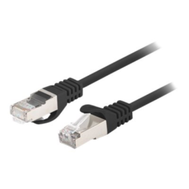 Lanberg Patchcord CAT.6 FTP 0.25M fluke passed 10-pack, Black PCF6-20CC-0025-BK