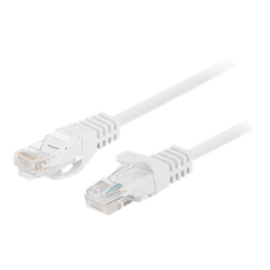 Lanberg Patchcord CAT.6 UTP 1M fluke passed 10-pack, White PCU6-20CC-0100-W