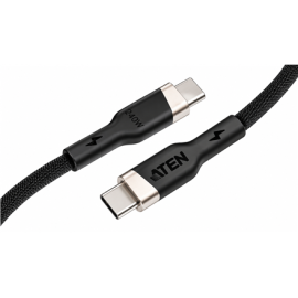 Aten 240W USB-C to USB-C Braided Charging Cable, 2 m 2L-3102P240 USB-C to USB-C