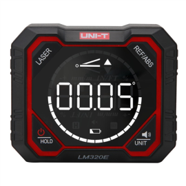 UNI-T LM320E Digital Angle Gauge, 4 × 90°, Color Display, 2 Magnetic Bases, 2 Laser Beams