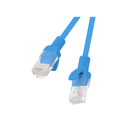 Lanberg Patchcord CAT.5E UTP 1M fluke passed 10-pack, Blue PCU5-20CC-0100-B