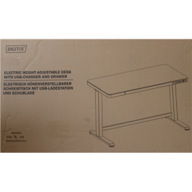 SALE OUT. Digitus Electric Height Adjustable Desk Height adjustment 72 - 121 cm