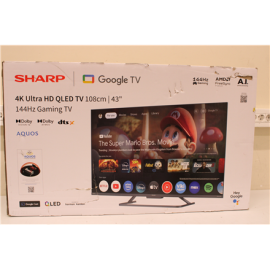 SALE OUT. Sharp 43HR7265E 43" (108cm) QLED 144Hz 4K Ultra HD Google TV, Dolby Vision IQ, Dolby Atmos, Central Stand SALE OUT. Sharp 43HR7265E 43