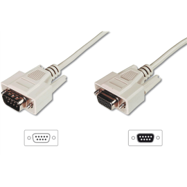 Digitus Data transfer extension cable, D-Sub9/St - D-Sub9/Bu AK-610203-030-E