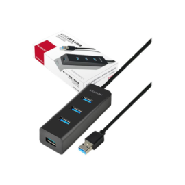 AXAGON HUE-S2BL USB3.0 CHARGING hub