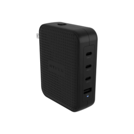 Hyper HyperJuice 145W USB-C GaN Travel Charger with 4 Ports - Black Hyper