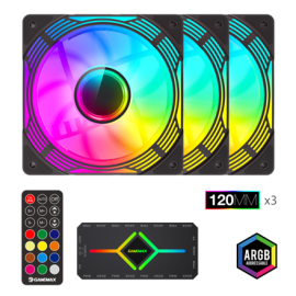 Gamemax Case Fan KF300 BK Black