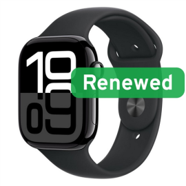 Apple Renewed Grade C Apple Watch Series 10 LTE 46mm Jet Black