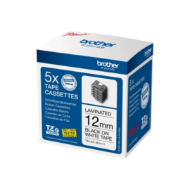 Brother TZE231M5 Black on white Laminated tape