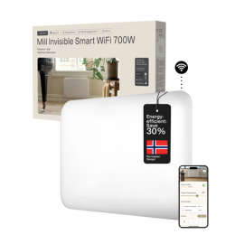 Mill Invisible Smart WiFi Heater | PA700WIFI4 | Panel Heater | 700 W | Suitable for rooms up to 9-12