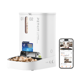 PETKIT YumShare Dual-hopper 2 Automatic Feeder with Camera | Capacity 5 L | Material ABS