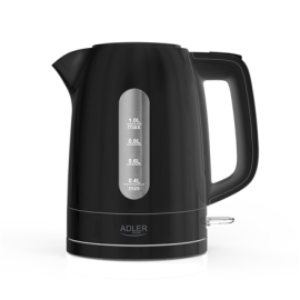 Adler Kettle | AD 1380b | Electric | 2200 W | 1 L | Polypropylene | 360° rotational base | Black