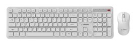 KEYBOARD +MOUSE WRL ENG/WH KBS-WPS-01-W GEMBIRD