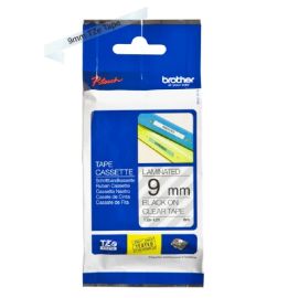 Brother TZE-121 (TZE121) Laminated Labelling Tape Cassette, Black on Clear 9mm, 8m