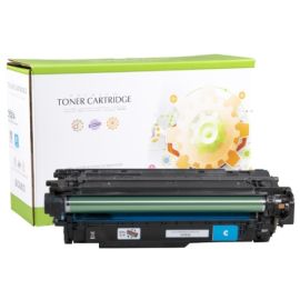 Compatible Static Control HP 653A (CF321A) Toner Cartridge, Cyan