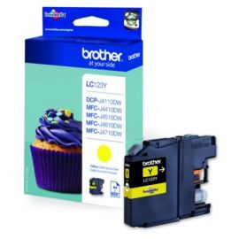 Brother LC123 (LC123Y) Ink Cartridge, Yellow