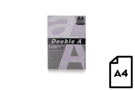 Colour paper Double A, 80g, A4, 500 sheets, Levender