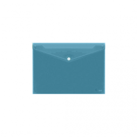 Envelope with print Forpus, A4, plastic, blue transparent