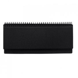 Horizontal table calendar Memo PVC 2024m. Black