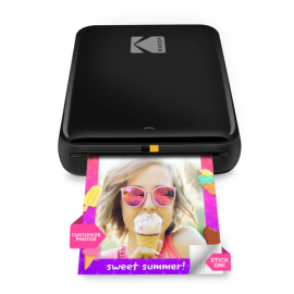 Kodak STEP Instant Mobile Photo printer Colour ZINK 2x3'' 1 ppm, Bluetooth, Black
