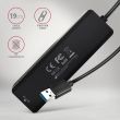 I/O HUB USB TRAVEL/0.19M HUE-C2A AXAGON