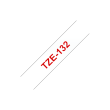 Brother TZe-132 Laminated Tape Red on Clear